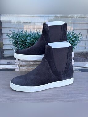Vince Nira suede high-top sneaker boots